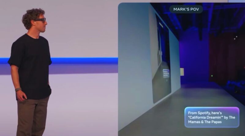 Meta AI眼镜演示失败