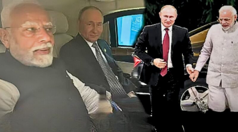 普京莫迪乘坐汽车