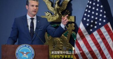 美国警告中国军事建设