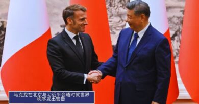 马克龙与习近平会晤时警告世界秩序