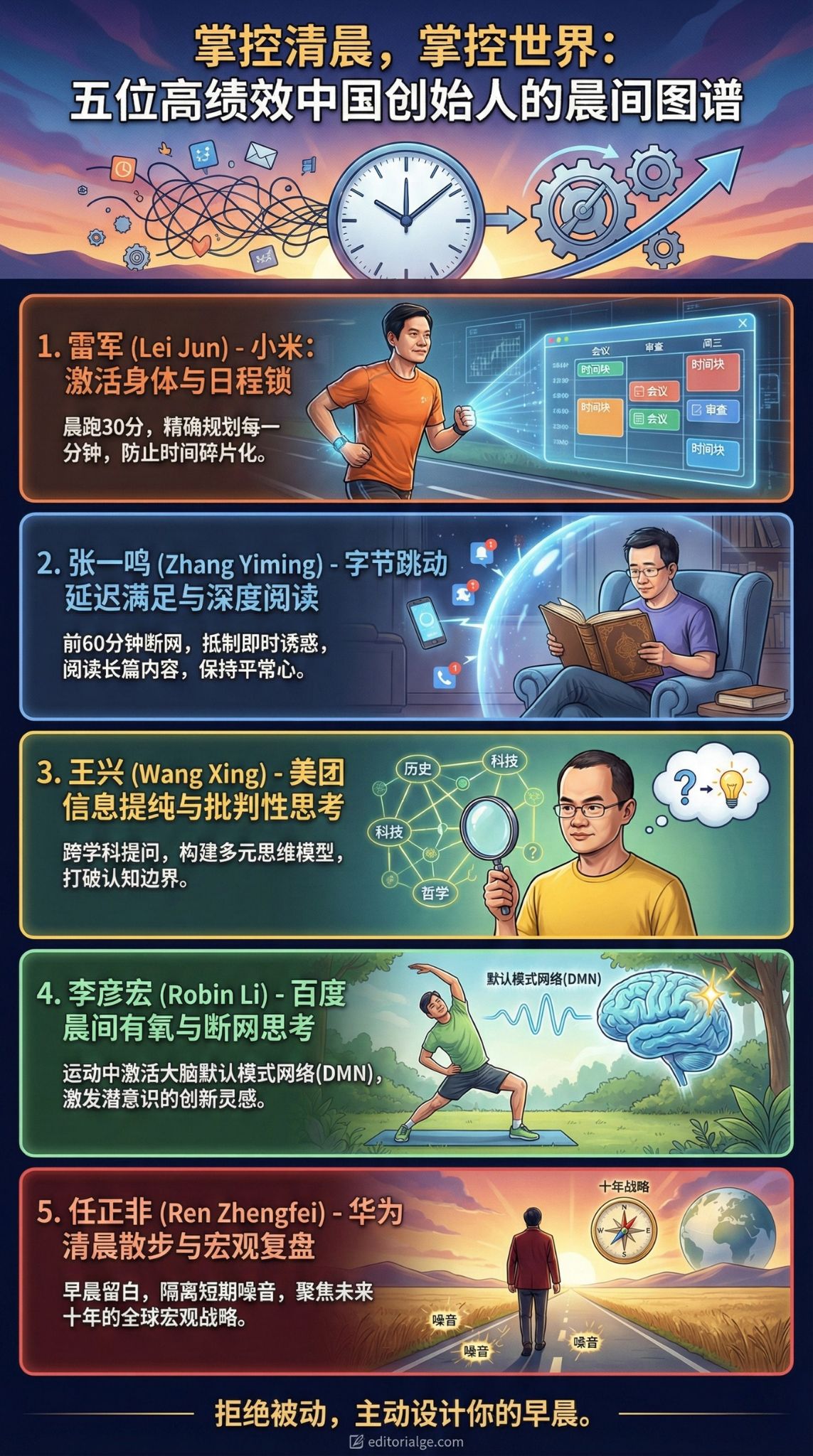 高绩效中国创始人的晨间惯例