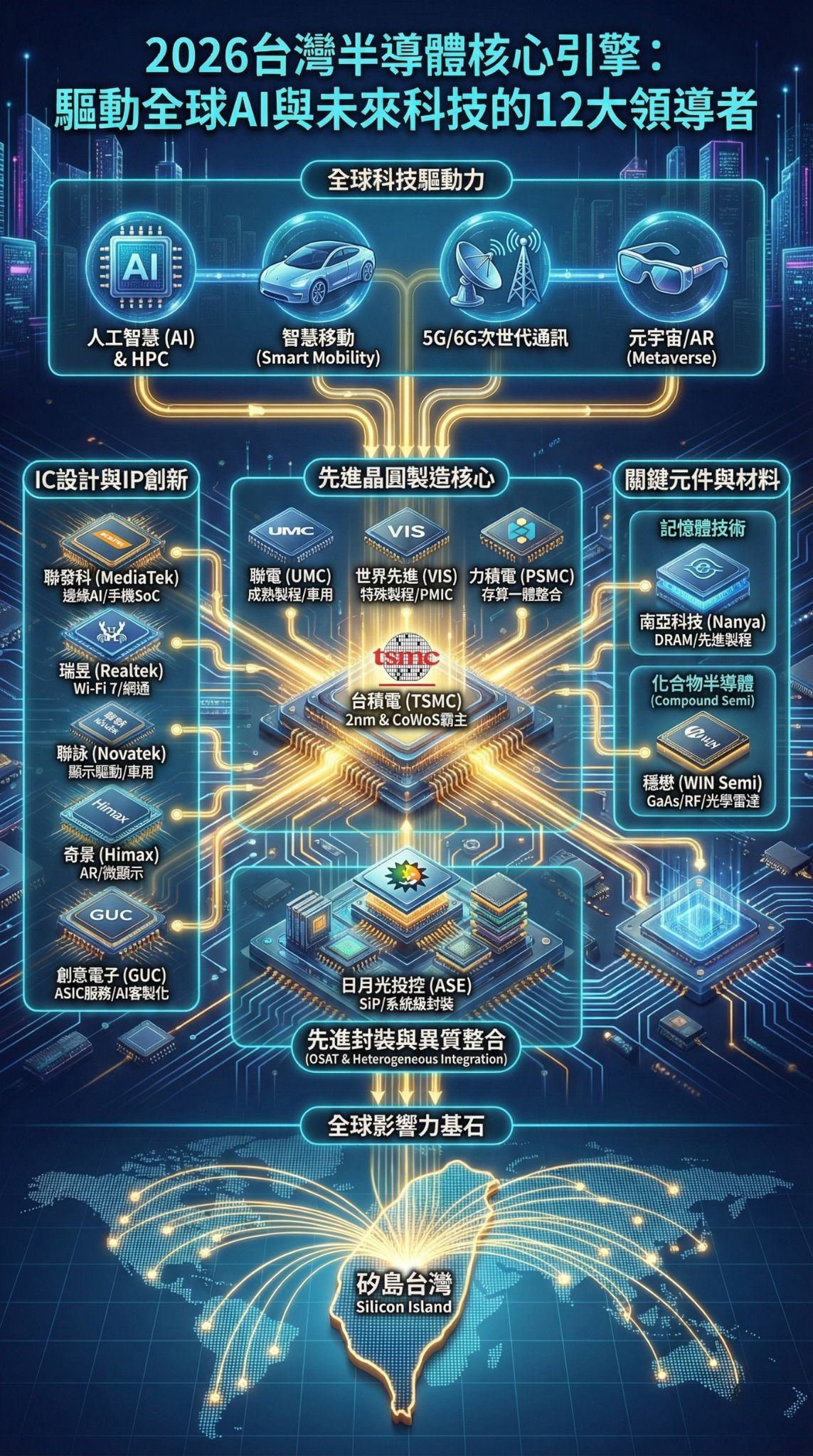 台灣半導體與晶片設計領導者