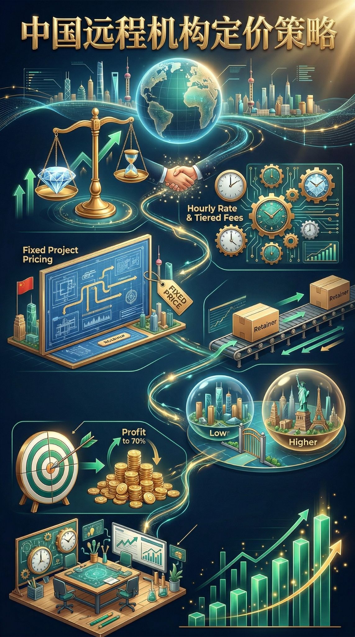 中国远程机构定价策略