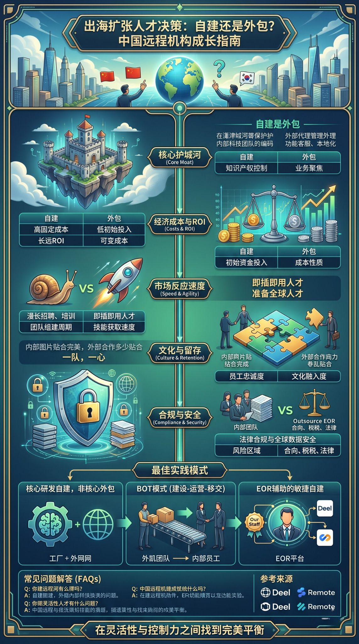 中国远程团队自建与外包