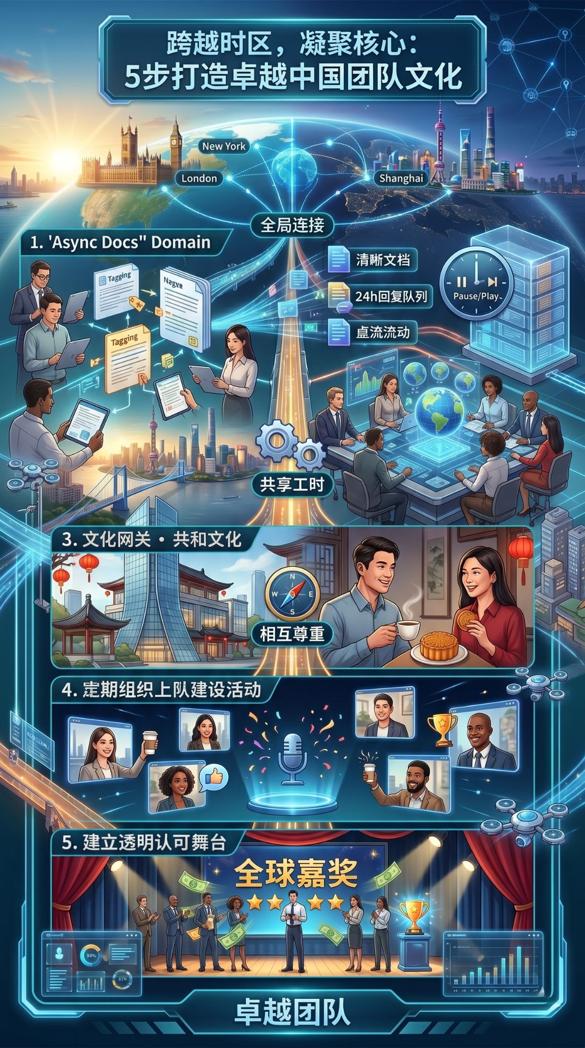 跨时区中国团队文化
