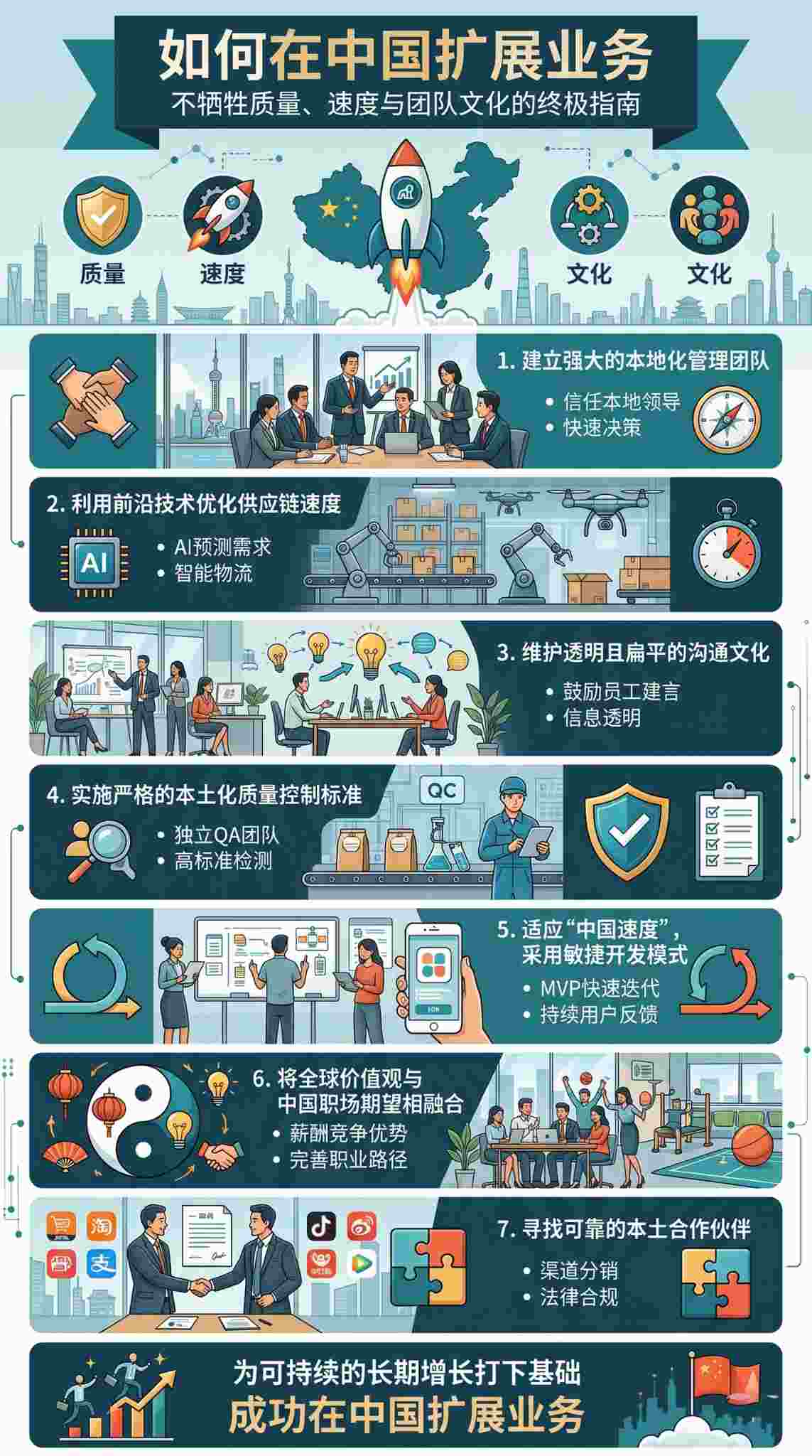 在中国扩展业务