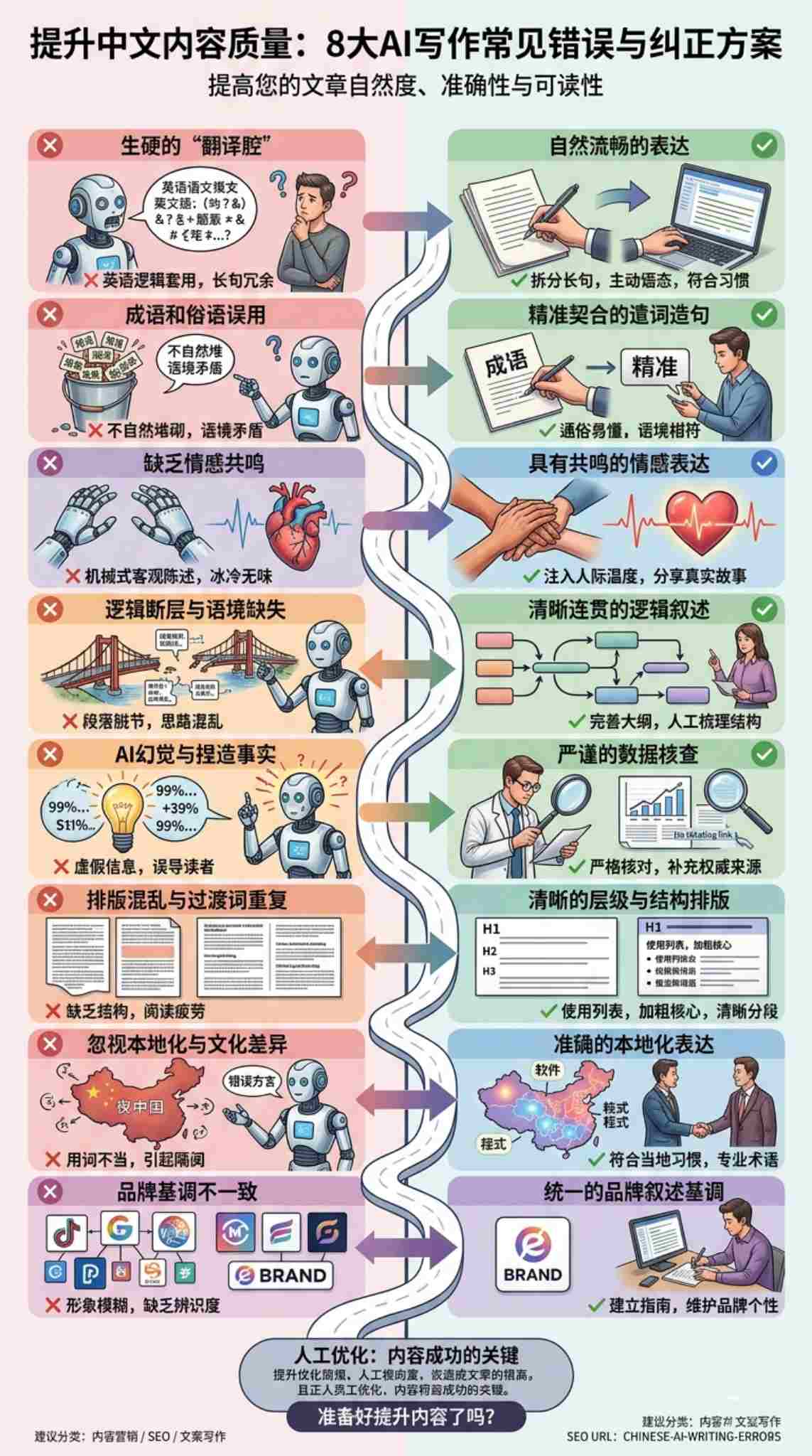 中文AI写作错误