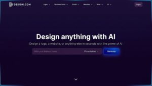 面向需要快速生成品牌幻灯片的企业：Design.com[综合最佳]